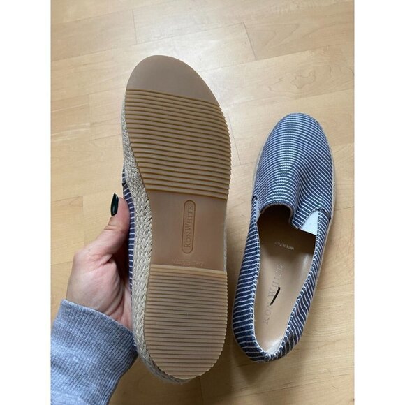 RON White Women Blue Striped "Delilah" Espadrille Loafer - Picture 6 of 7